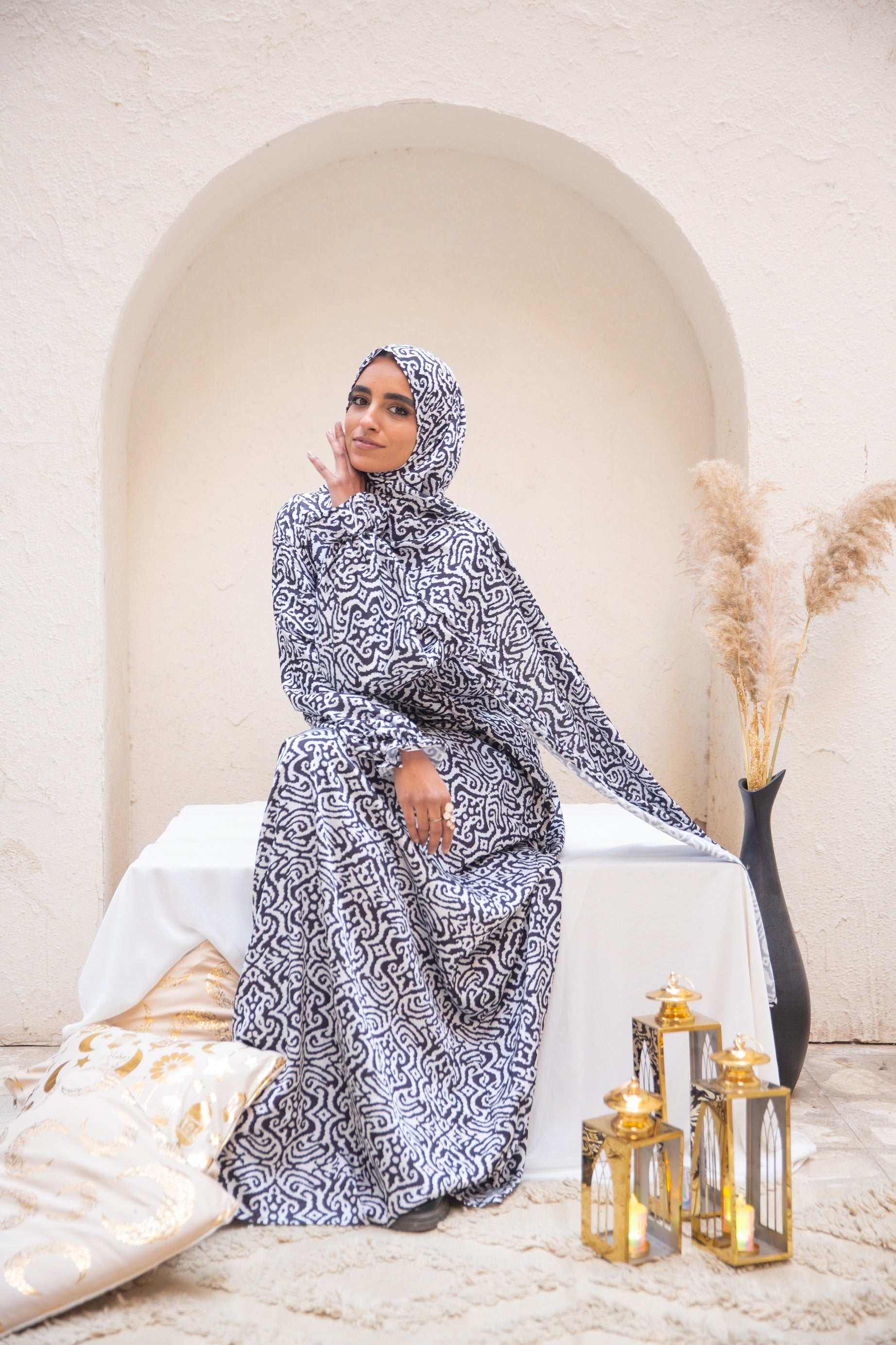 Naghm Praying Isdal in  from Sotra Hijab – one-piece 