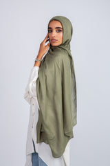 Plain Modal Scarf_Olive