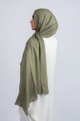 Plain Modal Scarf_Olive