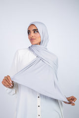 Lycra Cotton Scarf_  Greyish