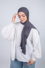 Lycra Cotton Scarf_ Dark Gray