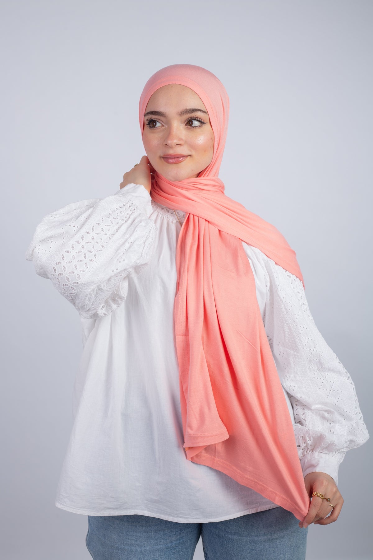 Lycra Cotton Scarf_ Light Simon