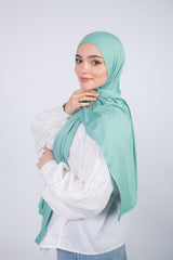 Lycra Cotton Scarf_ Seafoam Green