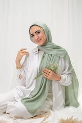 Plain Modal Scarf _ Basil