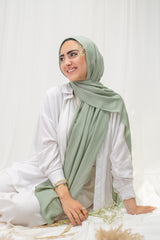 Plain Modal Scarf _ Basil